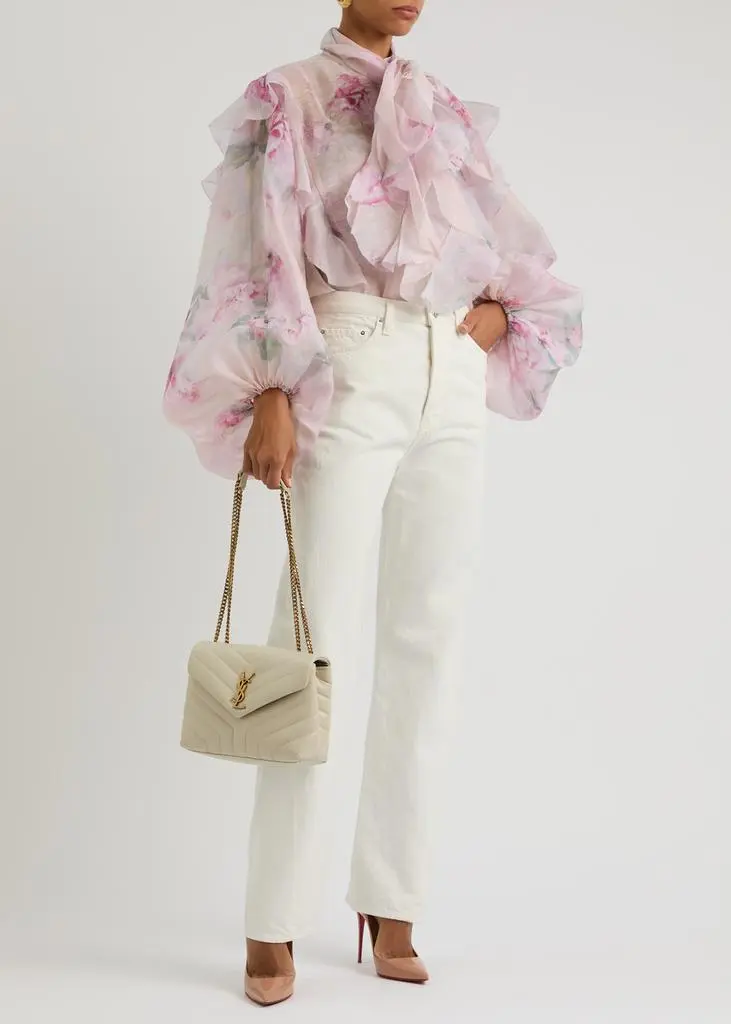 Zimmermann Crush floral-print ruffled linen-blend blouse 4