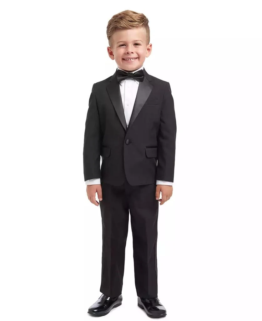 Nautica 4-Piece Tuxedo Suit, Shirt & Bowtie, Toddler and Little Boys 1