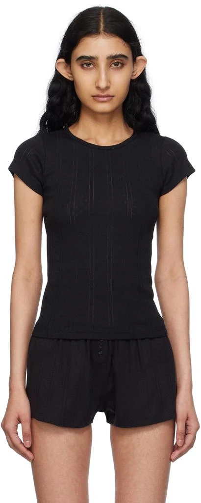 Cou Cou Black 'The Baby Regular' T-Shirt 1