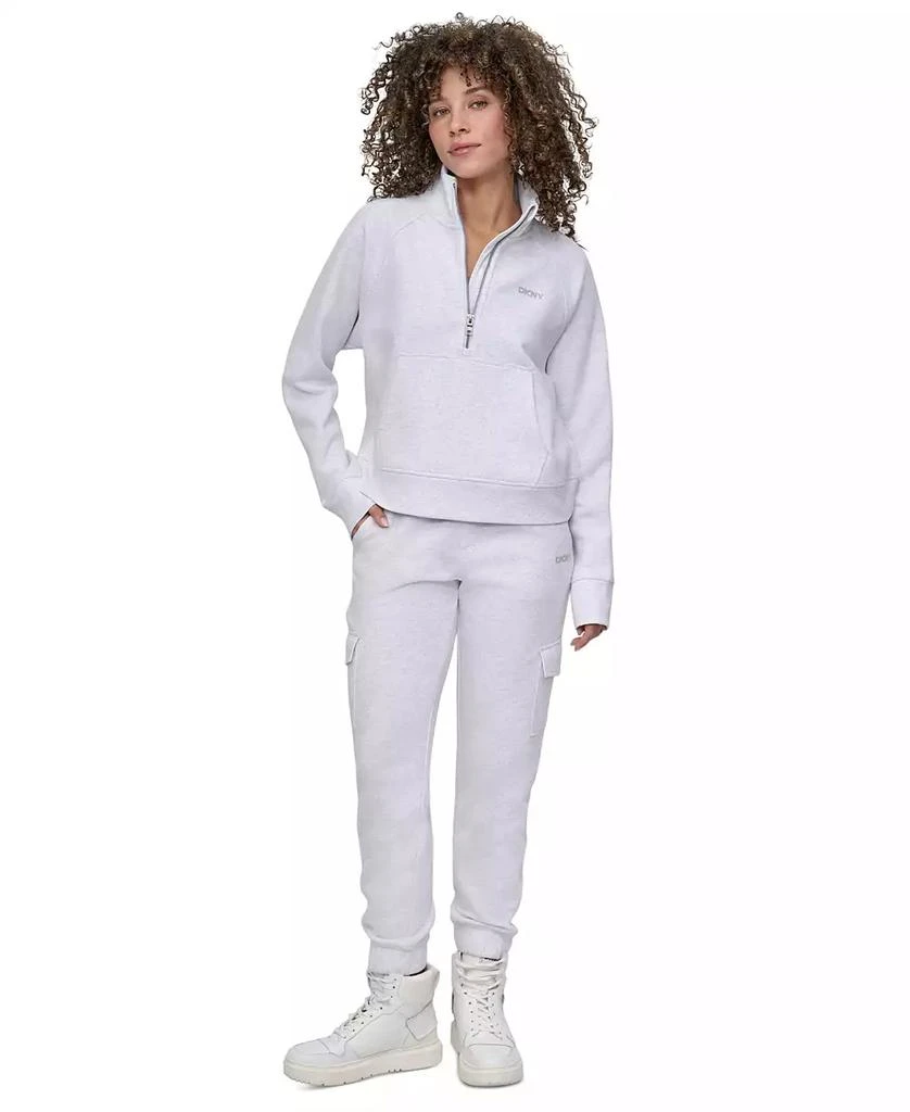DKNY Women's Studded-Logo Half-Zip Sweatshirt 2
