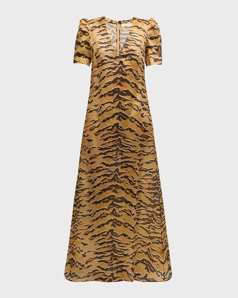 Zimmermann Matchmaker Short-Sleeve Maxi Dress 2