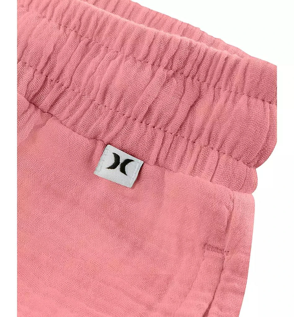 Hurley Big Girls Cotton Crinkle Gauze Woven Beach Pants 3