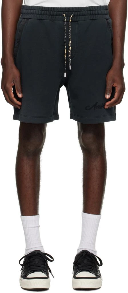 AMIRI Black Bleach Bandana Shorts 1