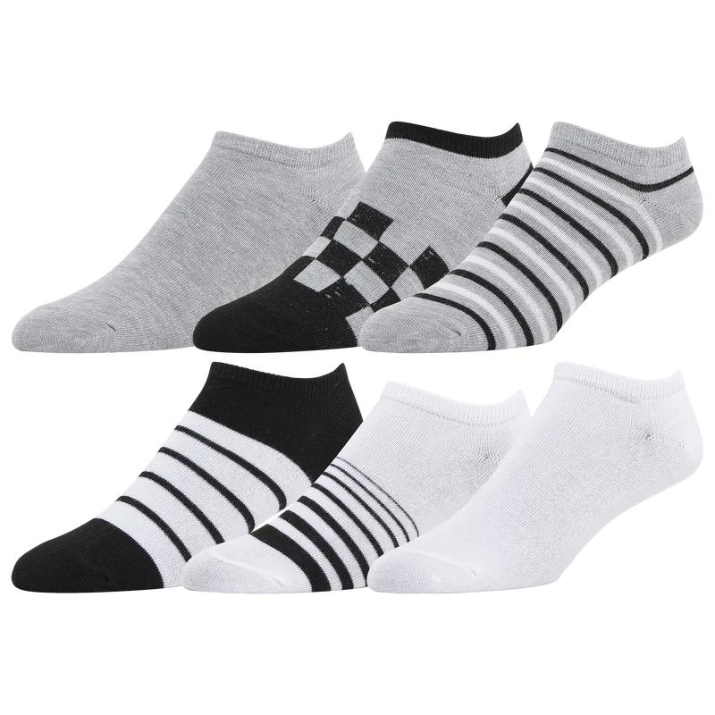 CSG CSG 6 Pack Gradient Stripes No Show Socks - Adult 1