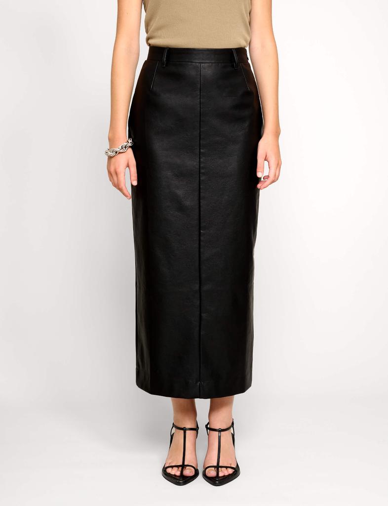 Pixie Market Yve Maxi Leather Skirt-BESTSELLER