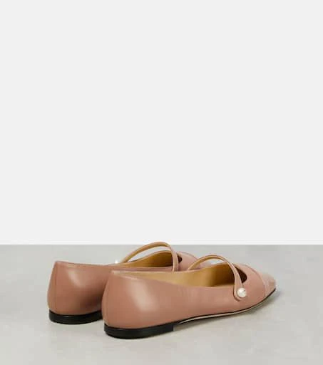 Jimmy Choo Elisa leather ballet flats 3