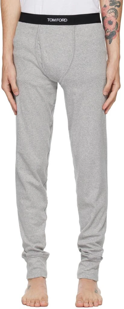 Tom Ford Gray Jersey Long Johns 1