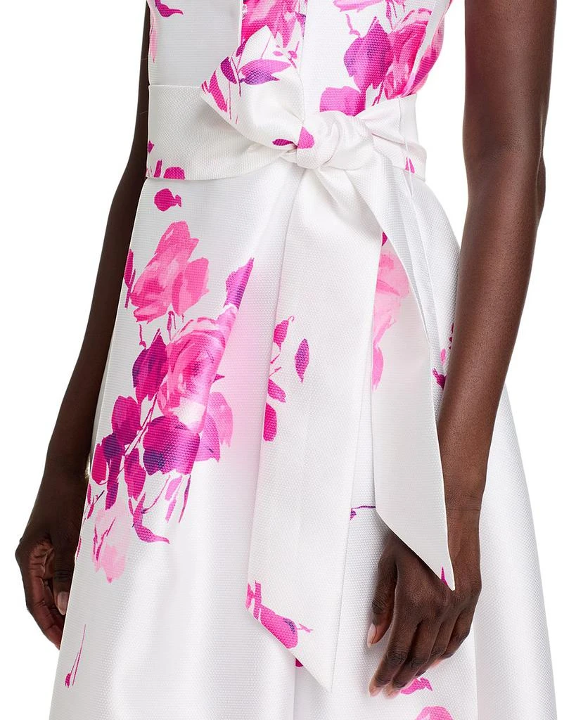 Teri Jon Pique Mikado Floral Dress 3