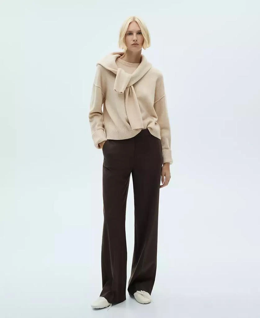 Mango Women's Rolled-Up Sleeves Sweater 6