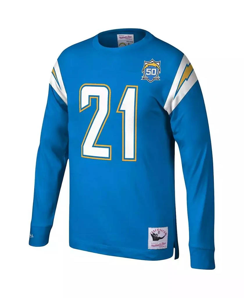 Mitchell & Ness Men's Ladainian Tomlinson Powder Blue San Diego Chargers 2009 Retired Player Name and Number Long Sleeve T-shirt 3
