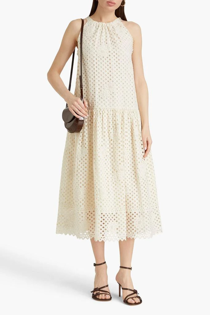 Ulla Johnson Stella broderie anglaise cotton midi dress 2