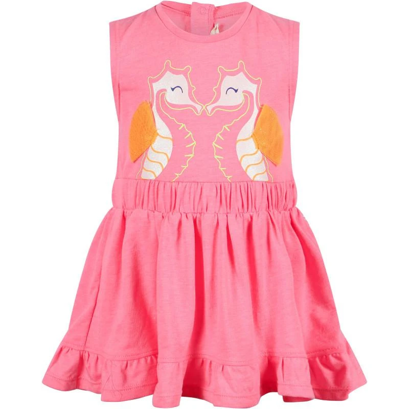 Billieblush Seahorses print sleeveless dress in pink 1