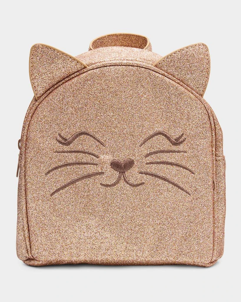 MOLO Girl
s Kitty Glittery Faux Leather Backpack