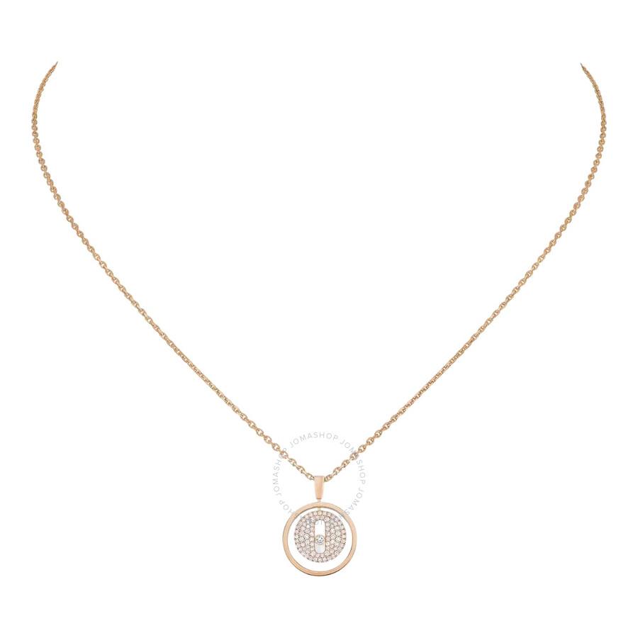 Messika Lucky Move 18k Rose Gold Diamond Necklace