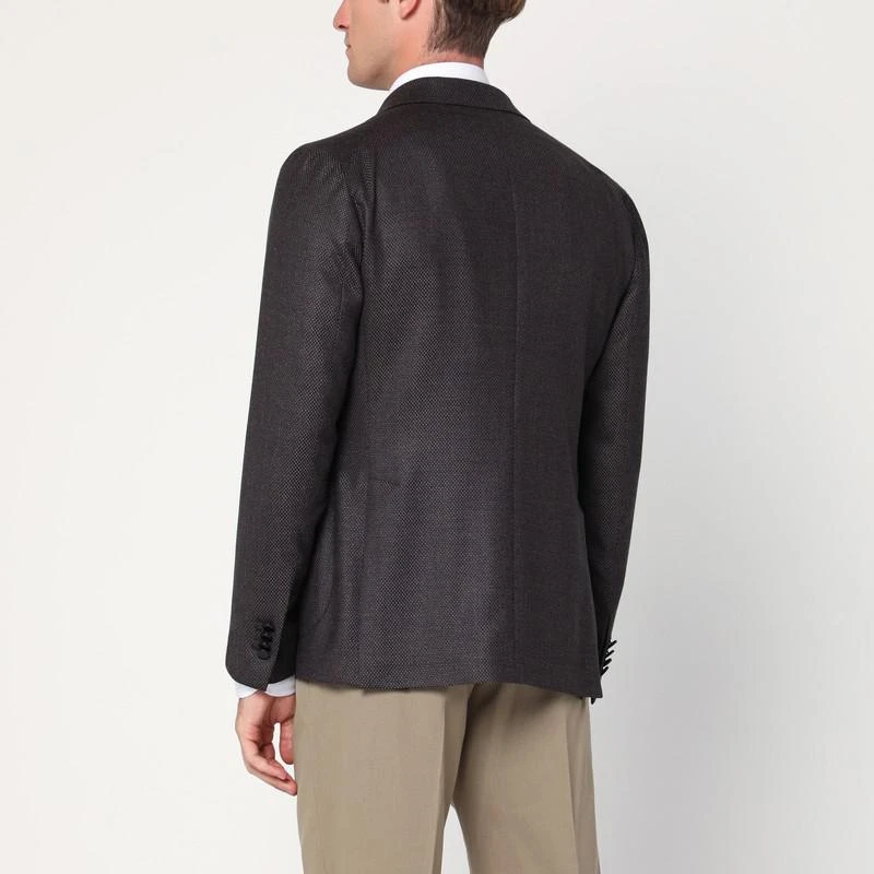 TAGLIATORE Brown wool double-breasted jacket 3