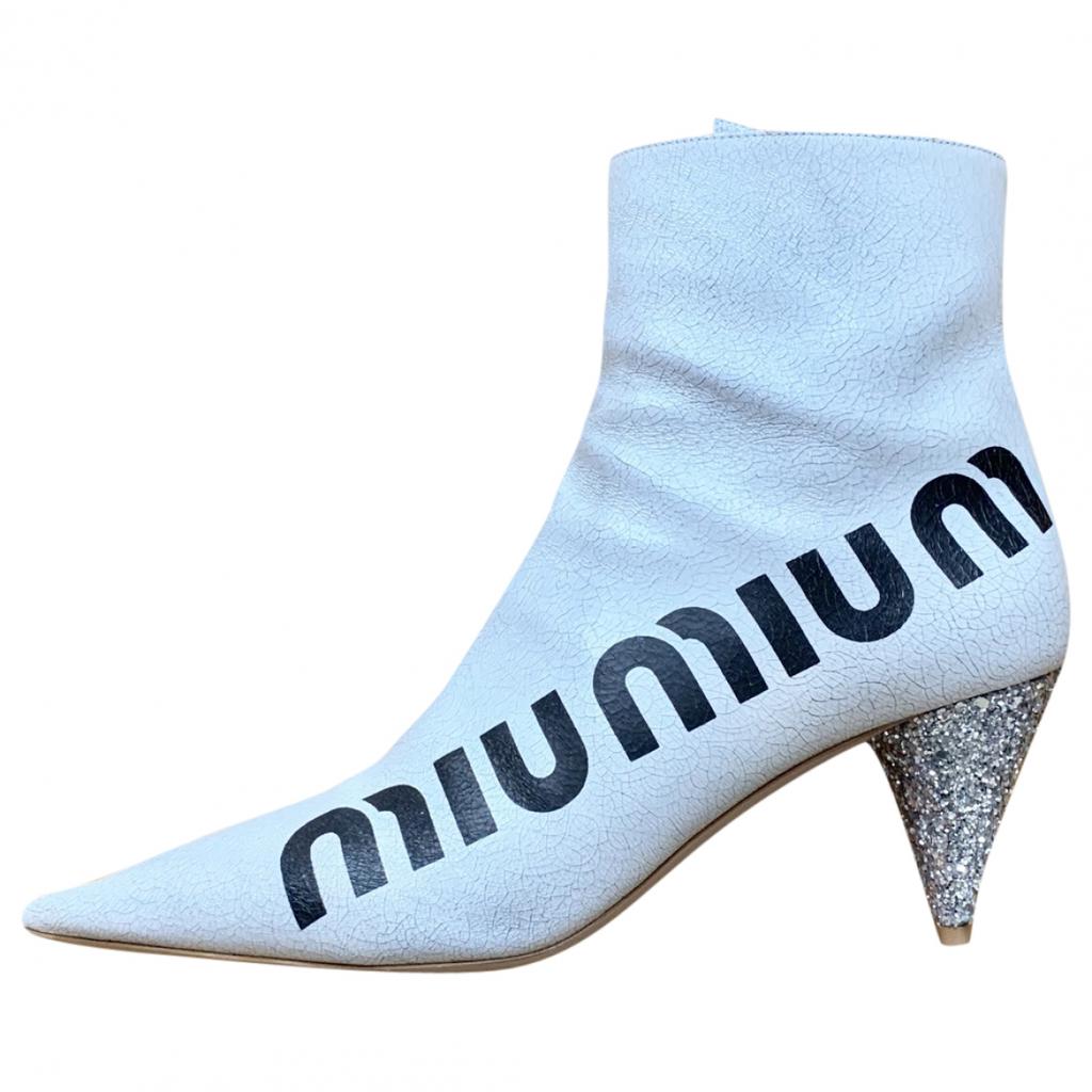 Miu Miu Miu Miu Leather ankle boots