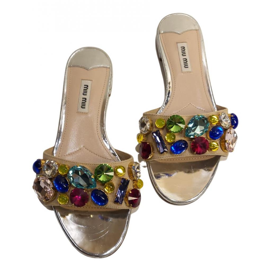 Miu Miu Miu Miu Leather mules - Sandals - Compare Prices from 7+