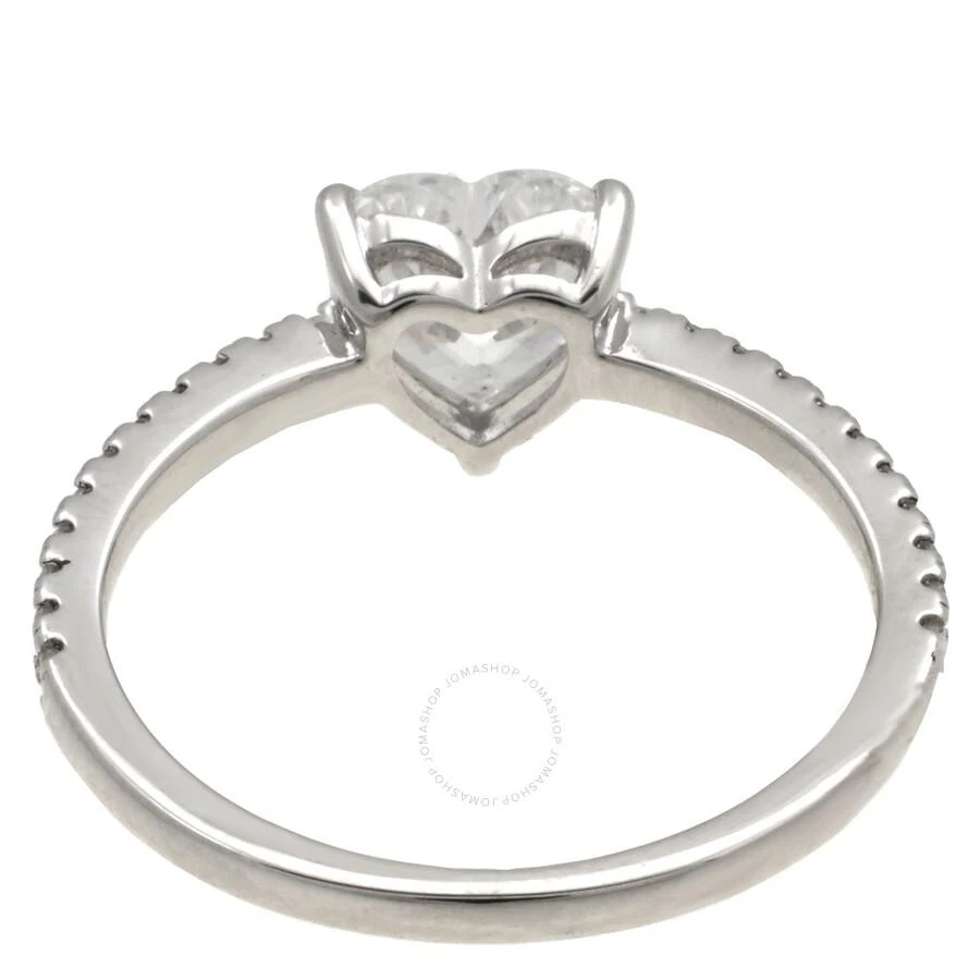 apm Monaco Heart Pave Sterling Silver Ring 3