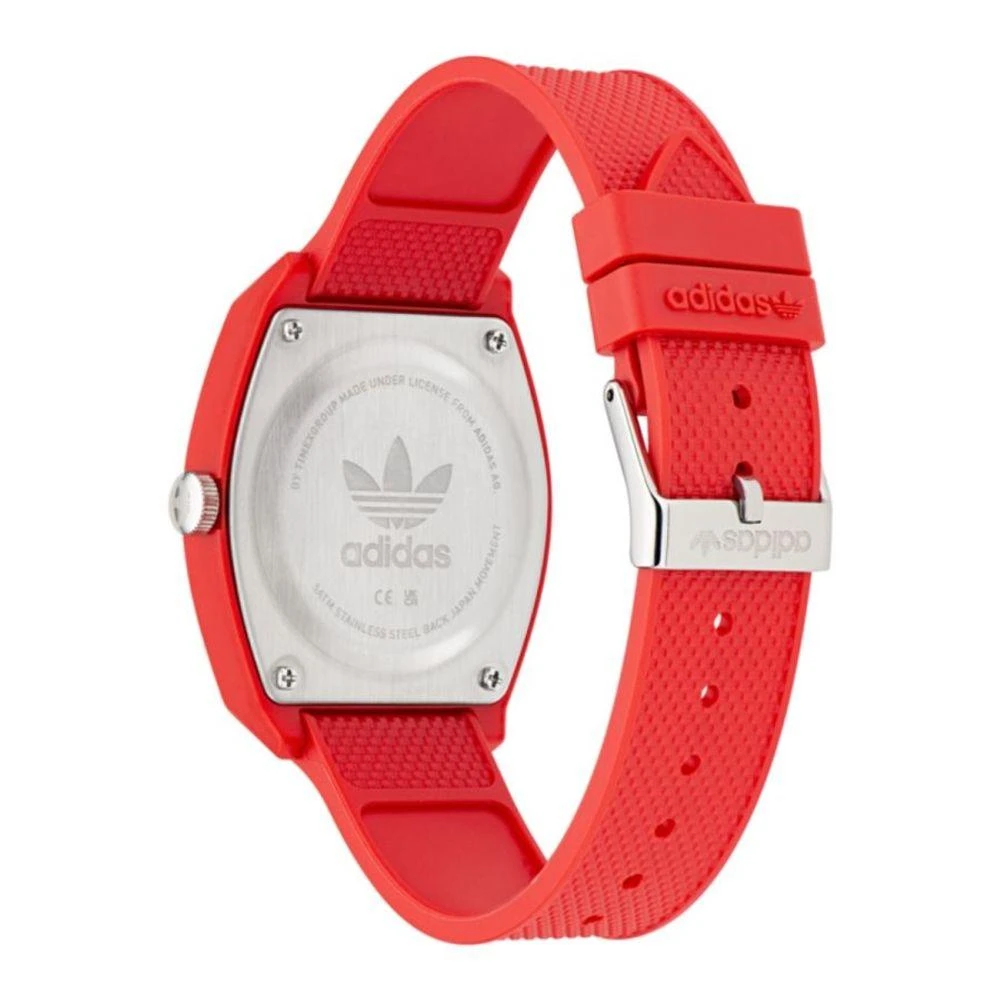 Adidas Red Silicone Watch 2