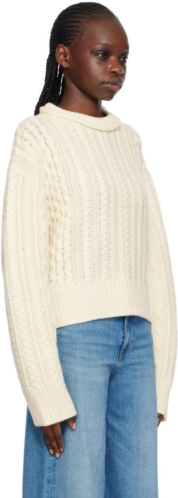 Re/Done Off-White Crewneck Sweater 2