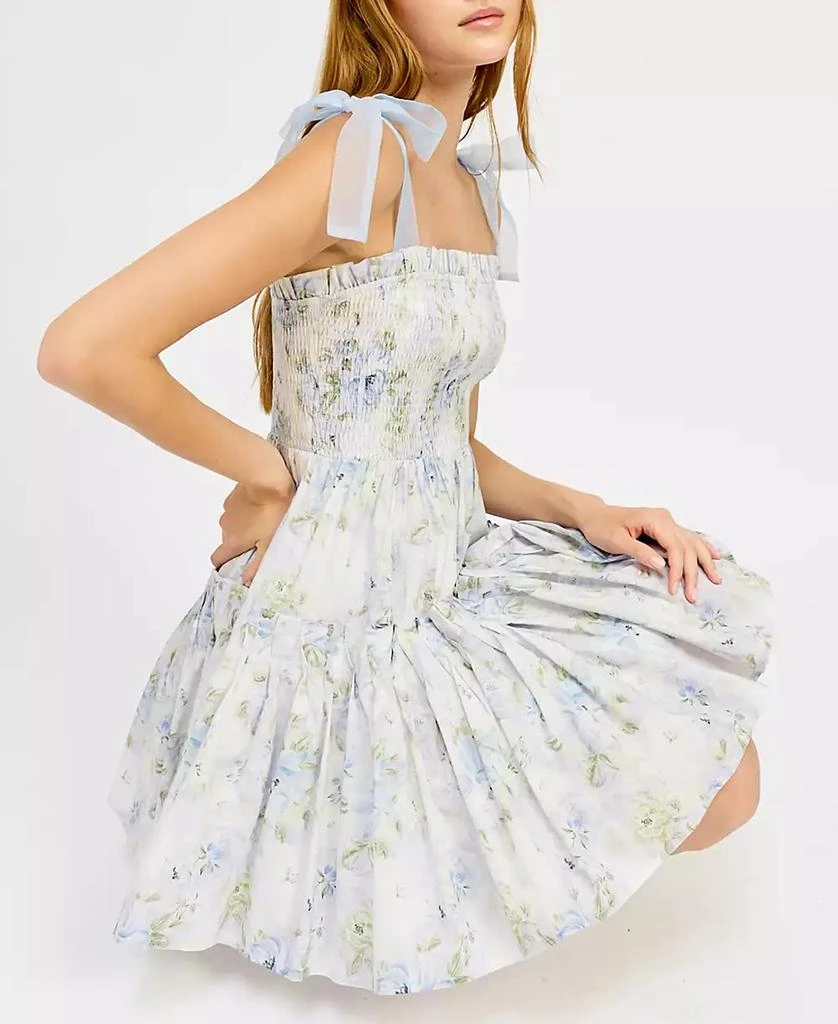 En Saison Women's Scarlet Floral-Print Tiered Mini Dress 10