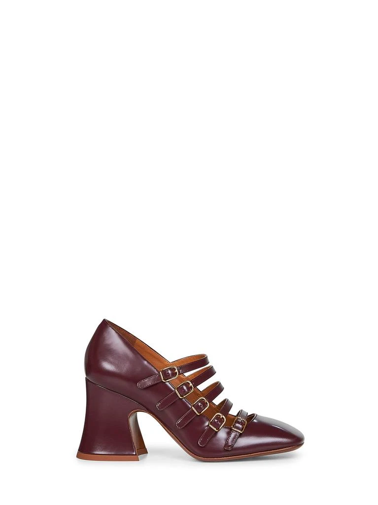Chloé CHLOé | Burnt purple shiny calf leather Janis pumps | Women | 37 1