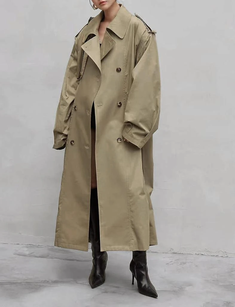 Pixie Market Oversized Padded Trench Coat 3