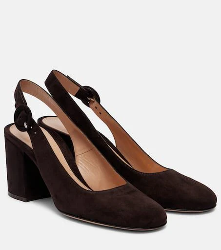 Gianvito Rossi Suede slingback pumps 1