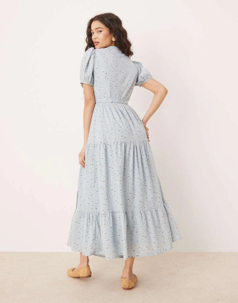 Shop Glamorous volume wrap midi dress in blue ditsy floral on Sale at  BeyondStyle  Get 57% Off Glamorous volume wrap midi dress in blue ditsy  floral with Limited-Time Flash Deals, Exclusive