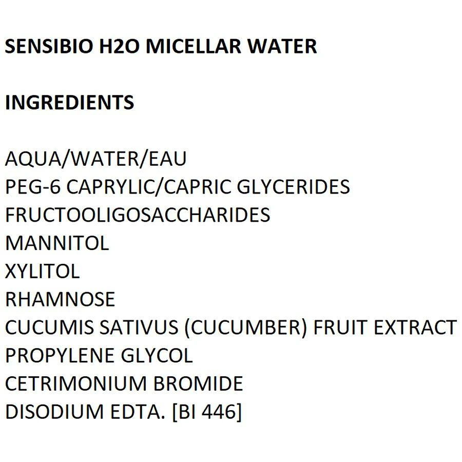 Bioderma Sensibio H2O Micellar Cleansing Water-Makeup Remover for Sensitive Skin 3