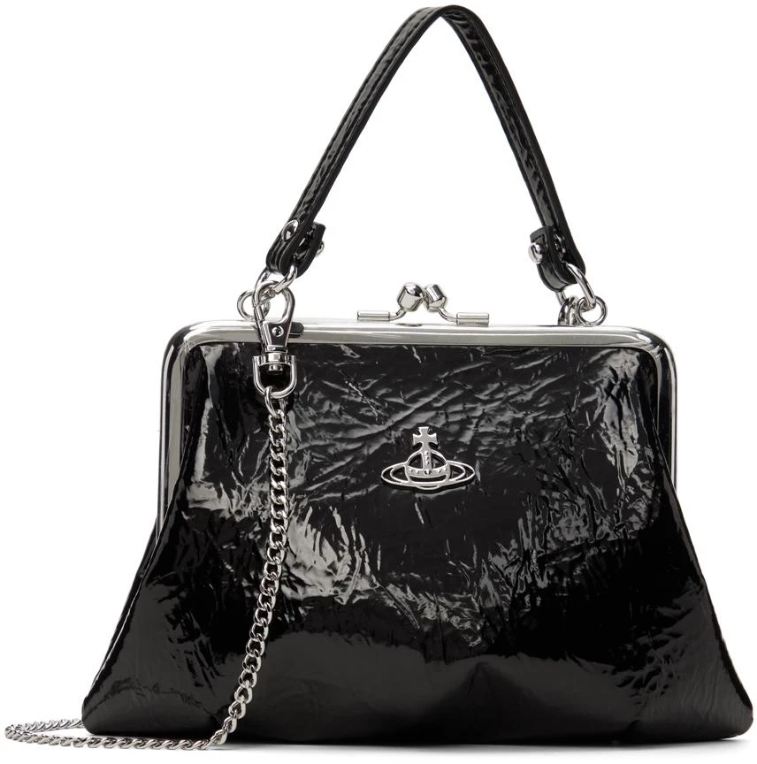 Vivienne Westwood Black Granny Frame Bag 1