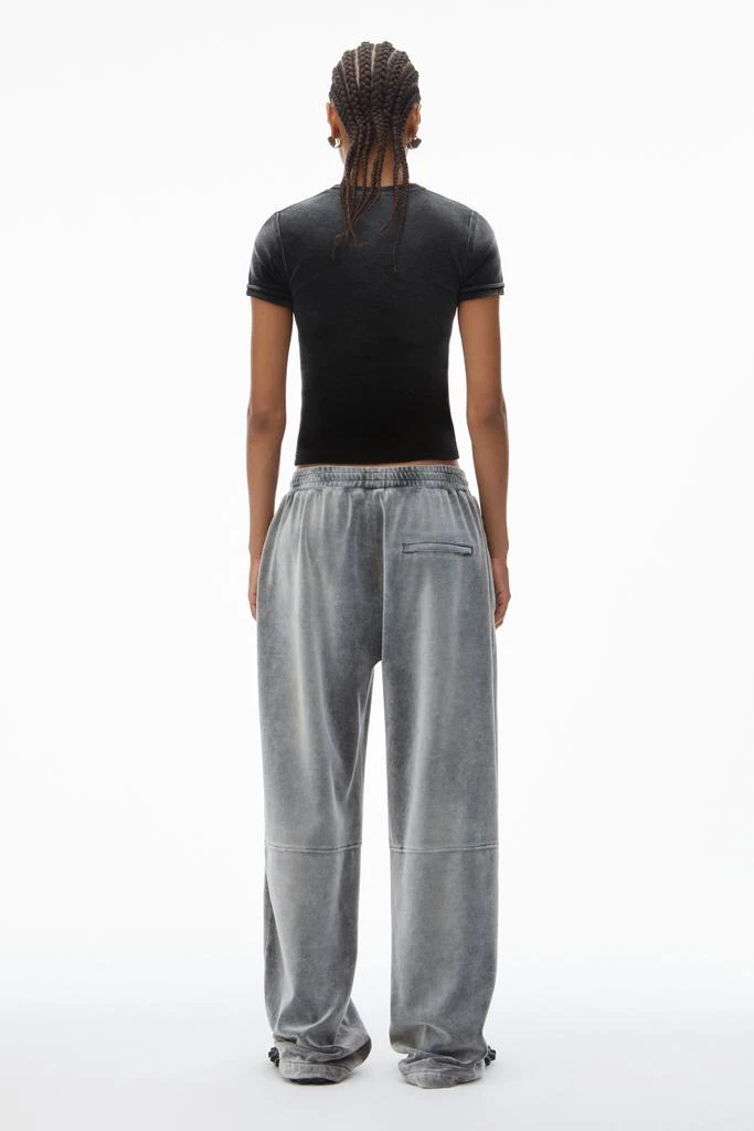 Alexander Wang Baby Tee in Plush Velour 4