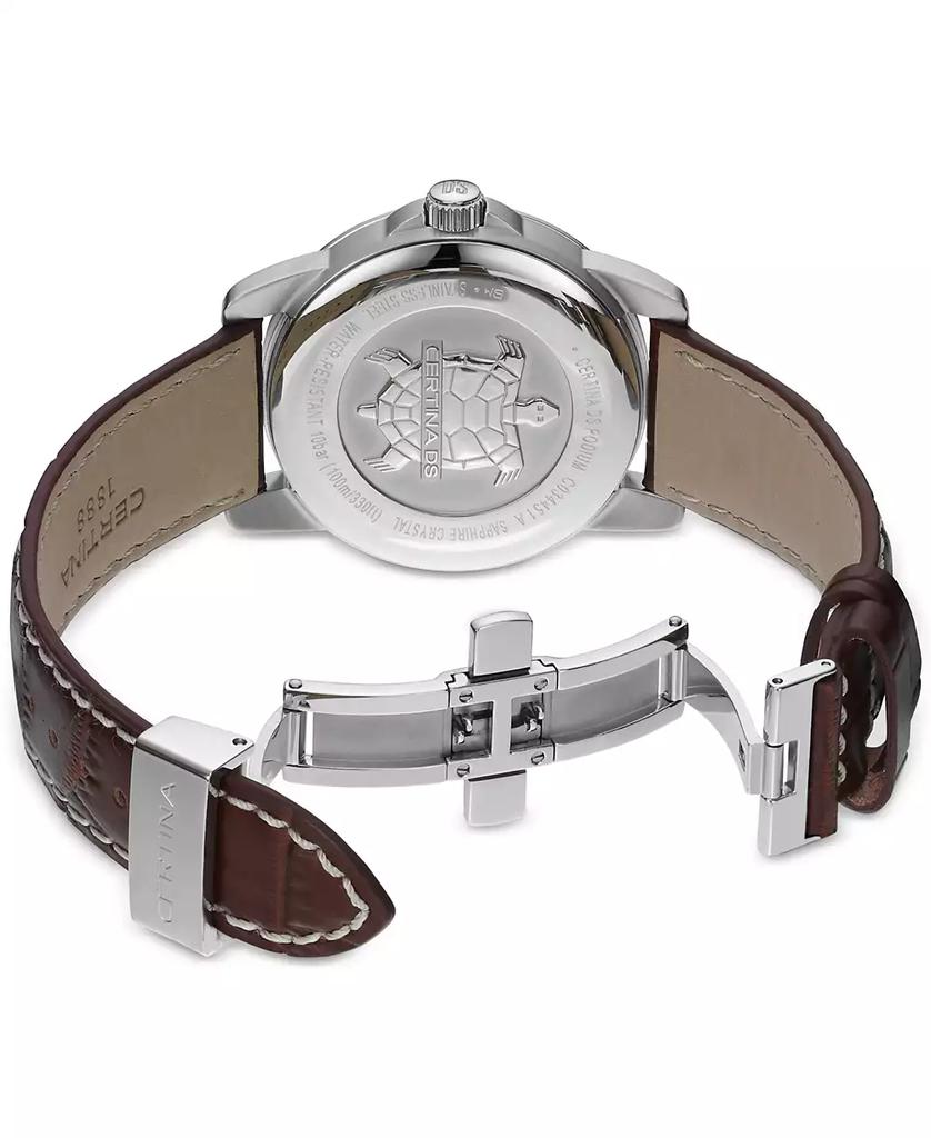 Certina Men's Swiss DS Podium Brown Leather Strap Watch 40mm