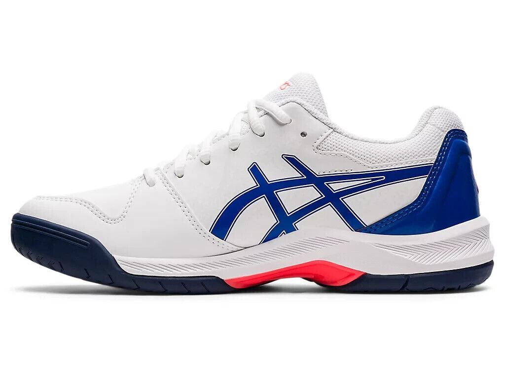 Asics Gel-Dedicate 7 1042A167.101 Sneaker Women White Blue Tennis Shoes EEE2895 (White,5.5)