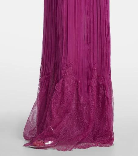 Costarellos Renia silk-blend lace gown 6