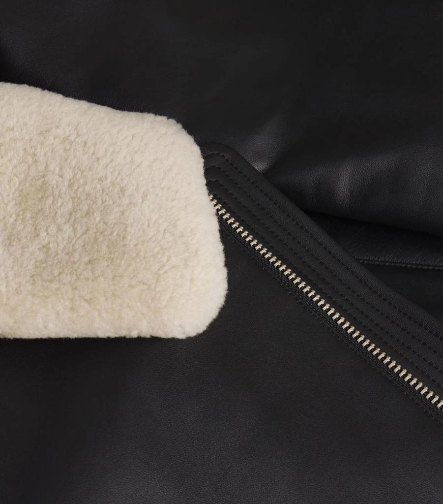 Moose Knuckles Leather Bomber Jacket 5