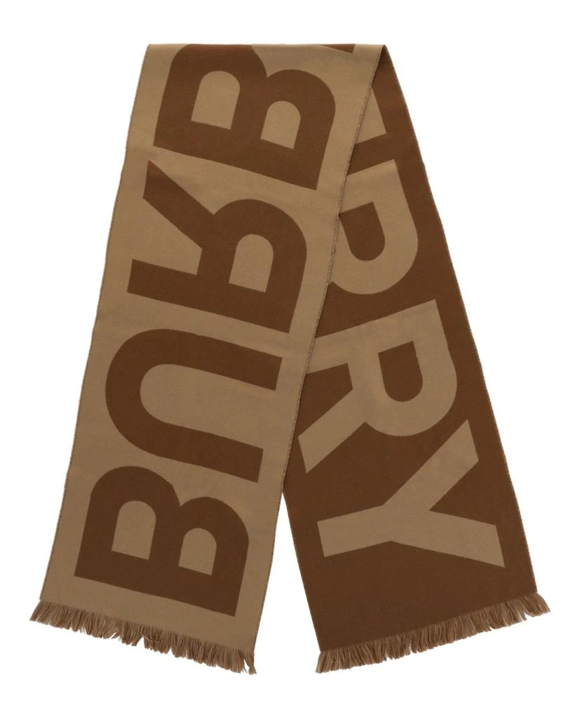 Burberry Logo Wool Scarf 4