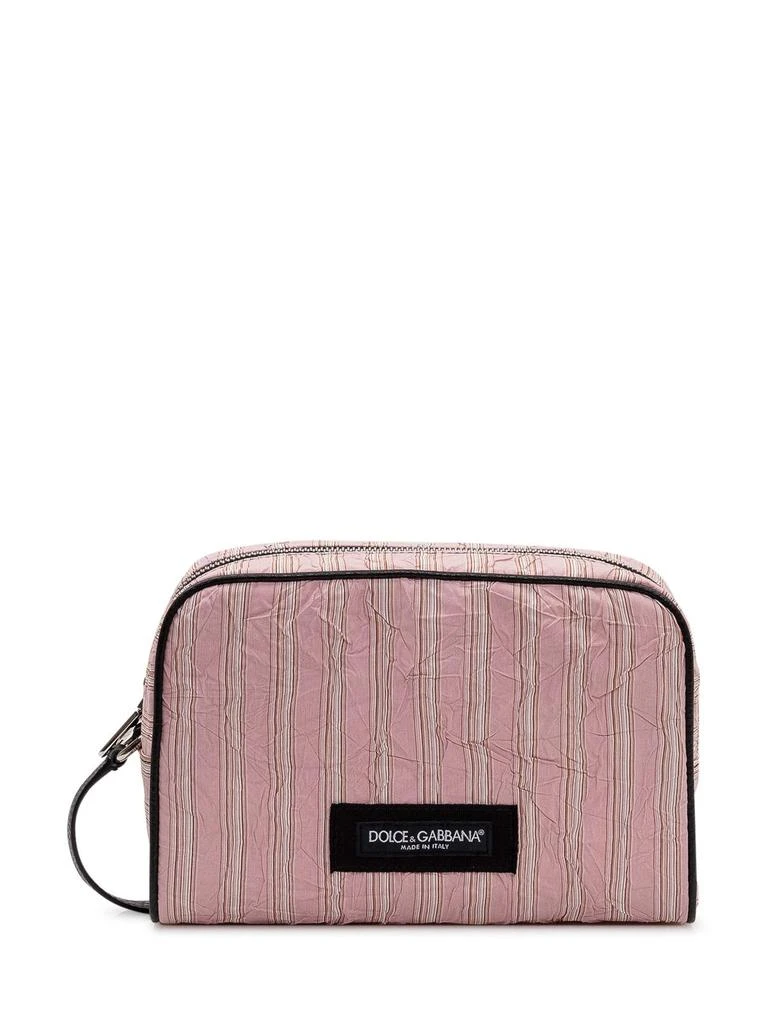 Dolce & Gabbana Dolce & Gabbana Froissé Zip Make Up Bag