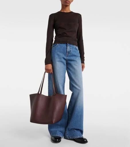 The Row Park Three leather tote bag 5