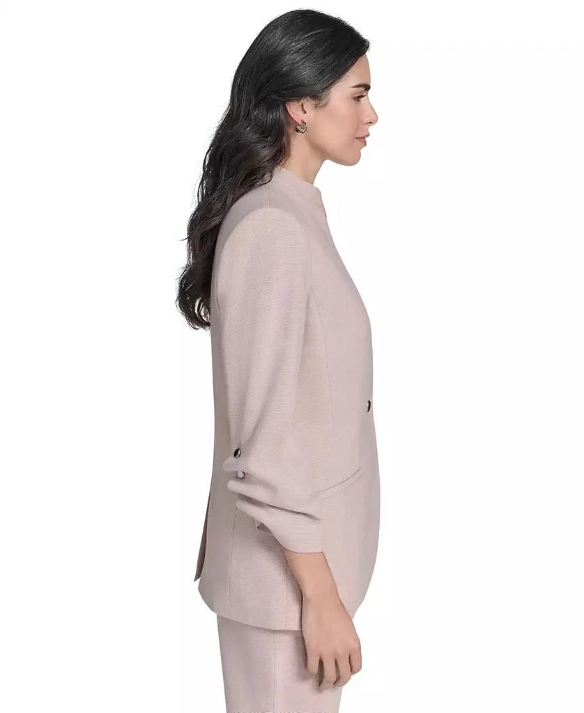 Calvin Klein Petite 3/4-Sleeve One-Button Blazer 4