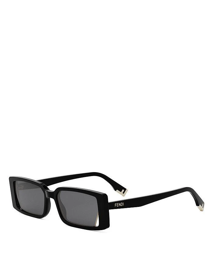 Fendi Way Rectangular Sunglasses, 53mm 1