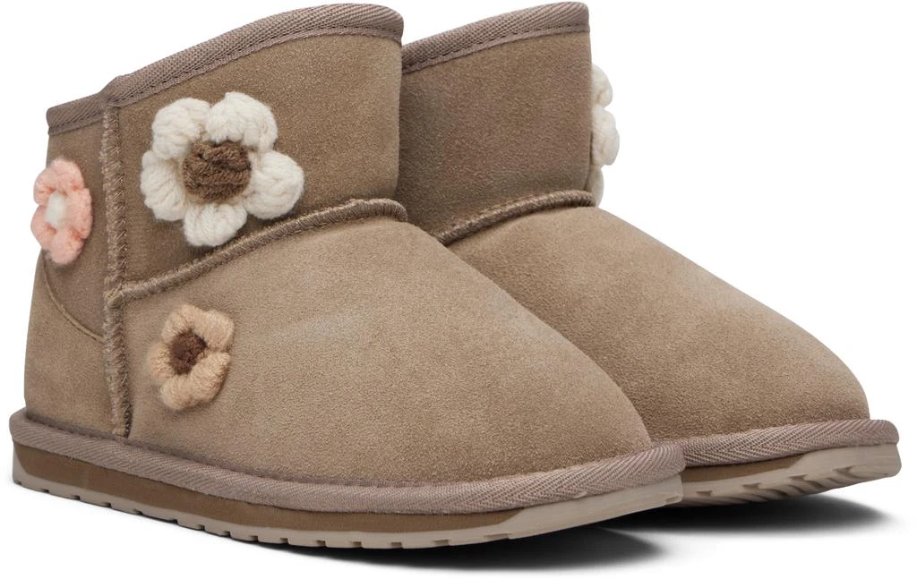 EMU Australia Kids Brown Daisy Boots 4