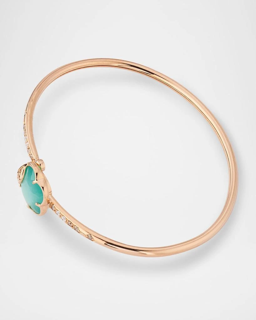 Pasquale Bruni Ton Joli 18K Rose Gold Diamond and Moonstone-Agate Bangle Bracelet 4