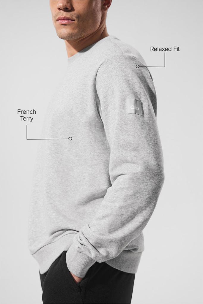 Alo Qualifier Crewneck - Athletic Heather Grey
