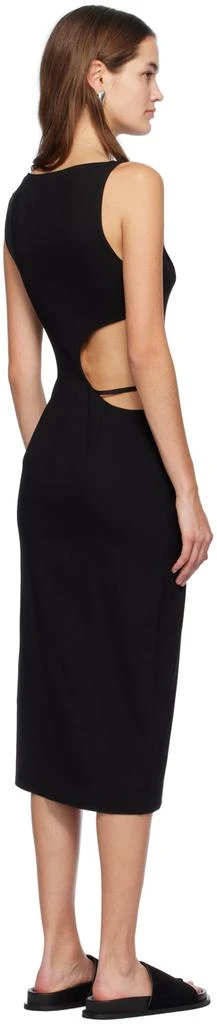 St. Agni Black Arc Cutout Midi Dress 3