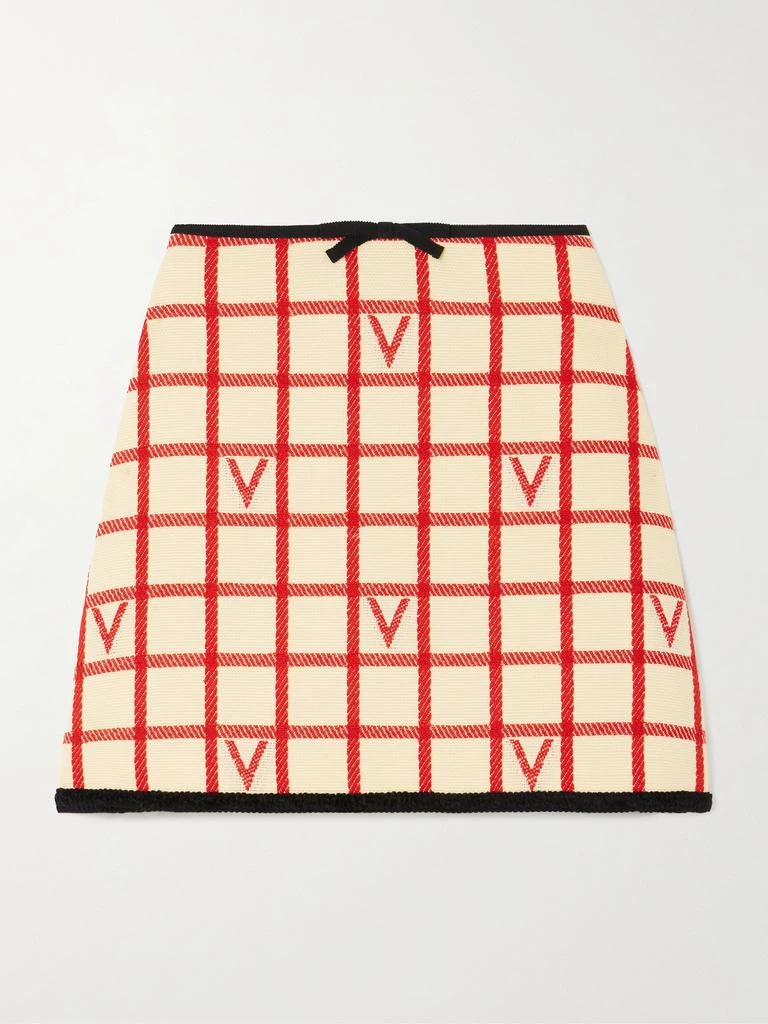 Valentino Vlogo 羊毛 混纺花呢迷你半身裙  - IT36 1