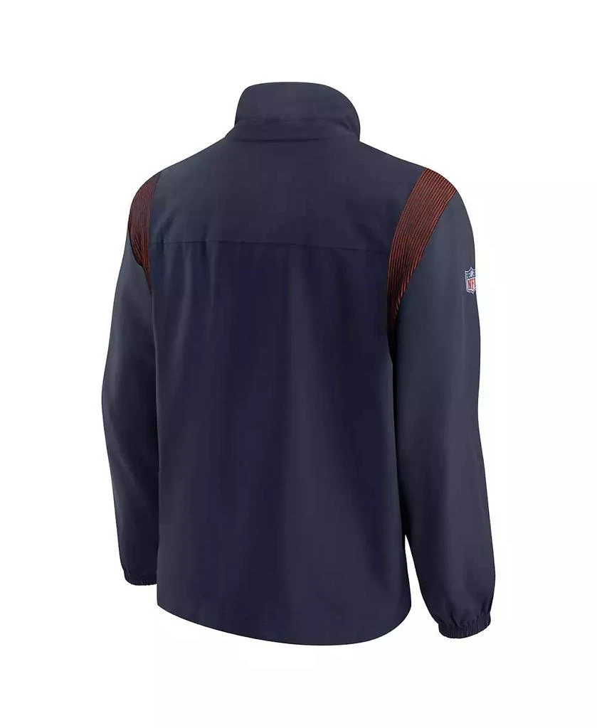 NIKE Men's Navy Denver Broncos Sideline Woven Logo Full-Zip Jacket 2