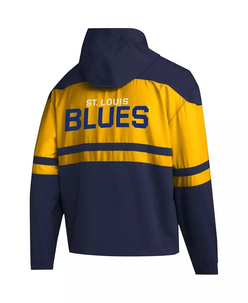Adidas Men's Navy St. Louis Blues Full-Zip Hoodie 3