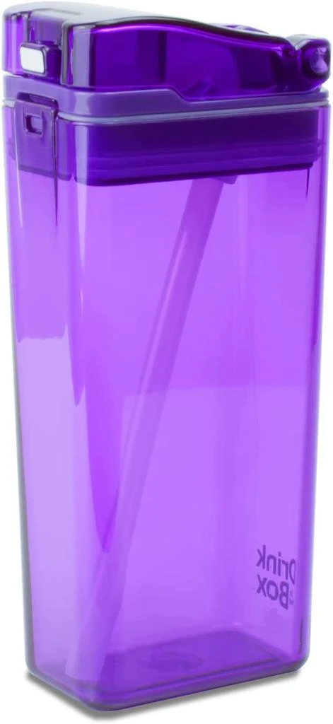 Precidio Design Drink in the Box Eco-Friendly Reusable Juice Box Container, 12 ounce, Blue 4