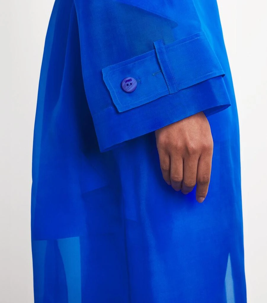 LAPOINTE Silk Organza Trench Coat 6